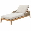 Sonnenliege 200 x 75 x 85 cm Holz Beige mit verstellbarer Rückenlehne