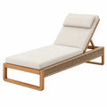 Gartenliege 200 x 70 x 80 cm Holz Beige mit verstellbarer Rückenlehne